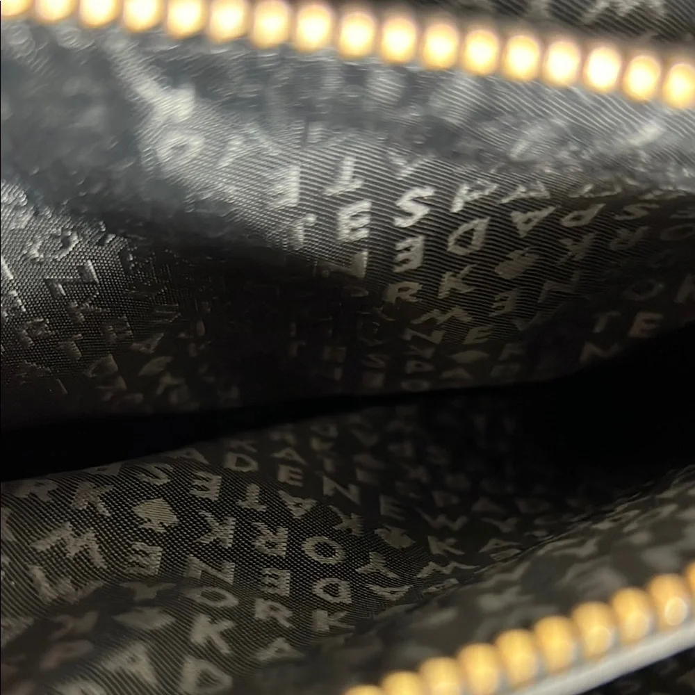 Kate Spade Cherry Street Black Pebbled Leather Shoulder Bag Bow Accent - Picture 8 of 10